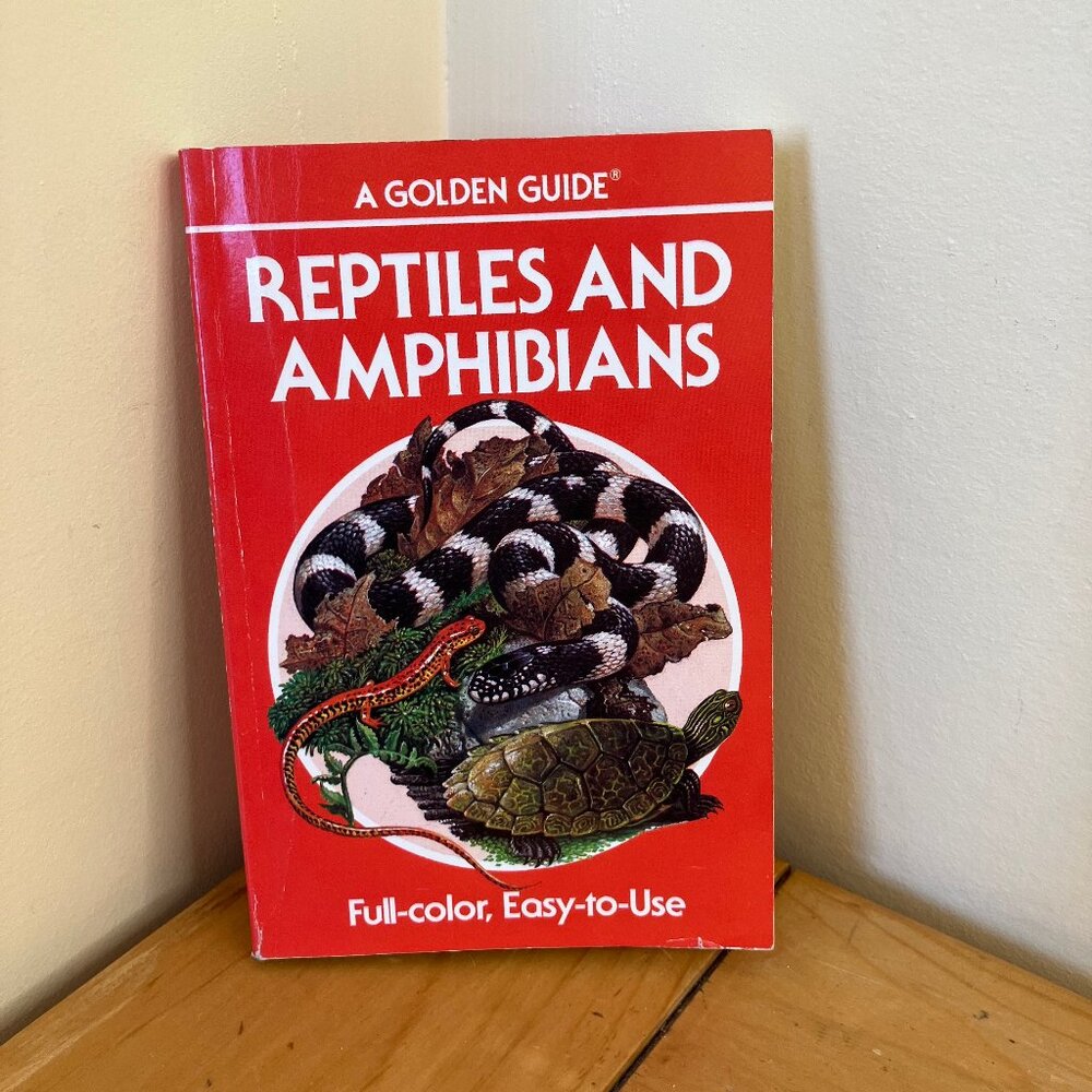 Reptiles & Amphibians A Golden Guide Nature Field Book Vintage 1987 Revised Ed
